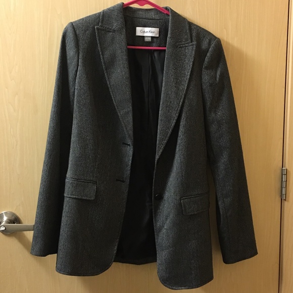 Calvin Klein Women's Gray Blazer size 6 - Picture 1 of 3